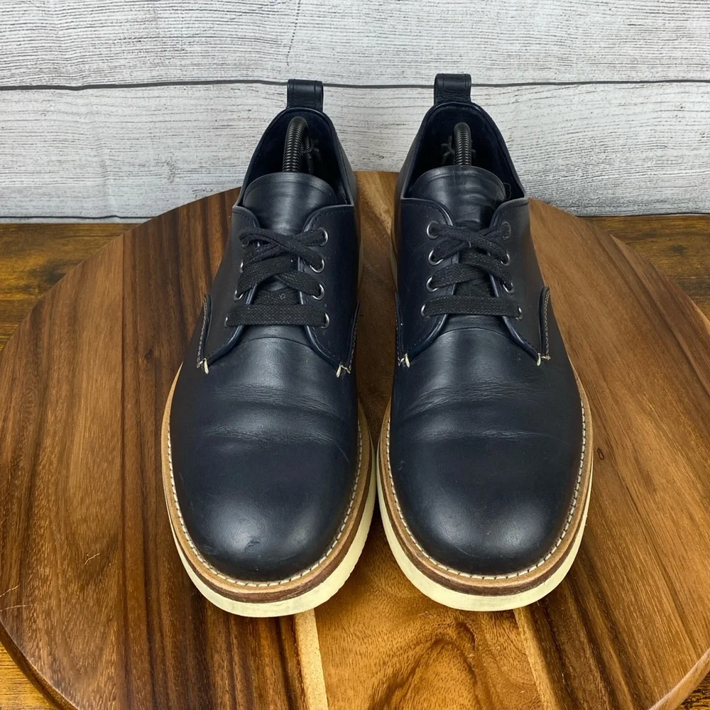 Coach Derby Lace Up Navy Blue Leather Shoes G1671 Men’s Size 10 D / EU 43